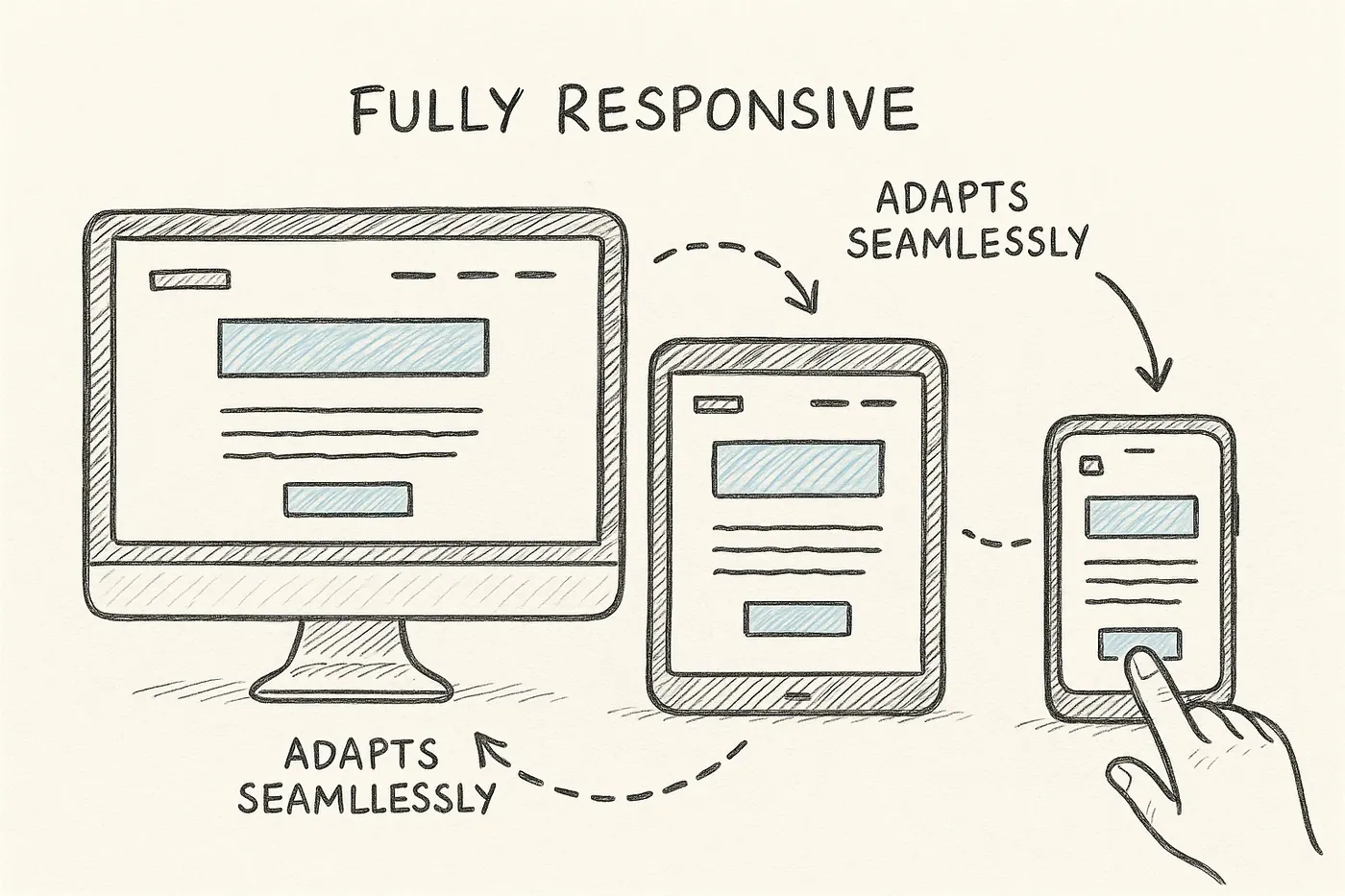 Responsive website design that fits all devices.