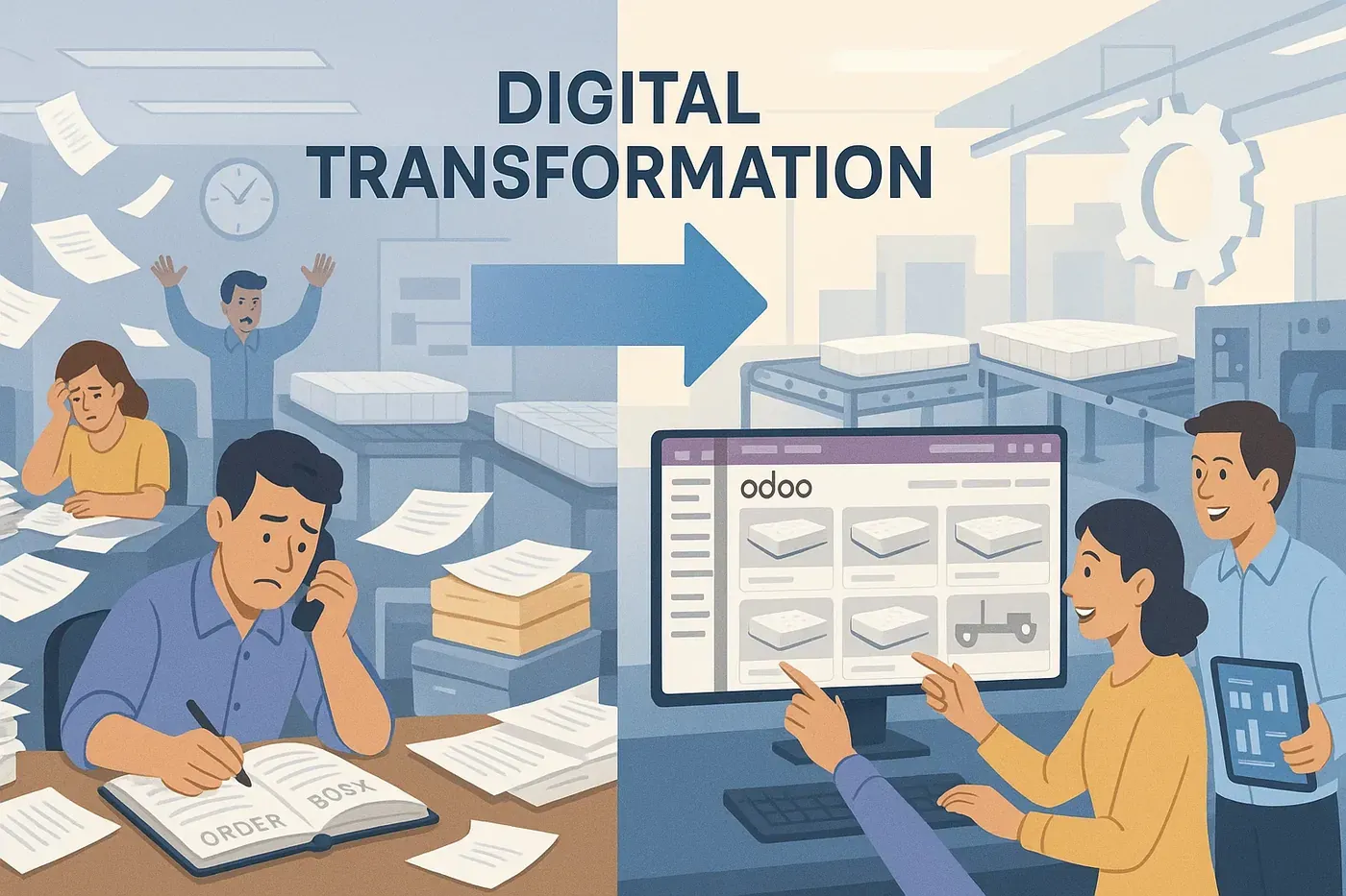 Digital transformation with Odoo: from paper-based work to one integrated system